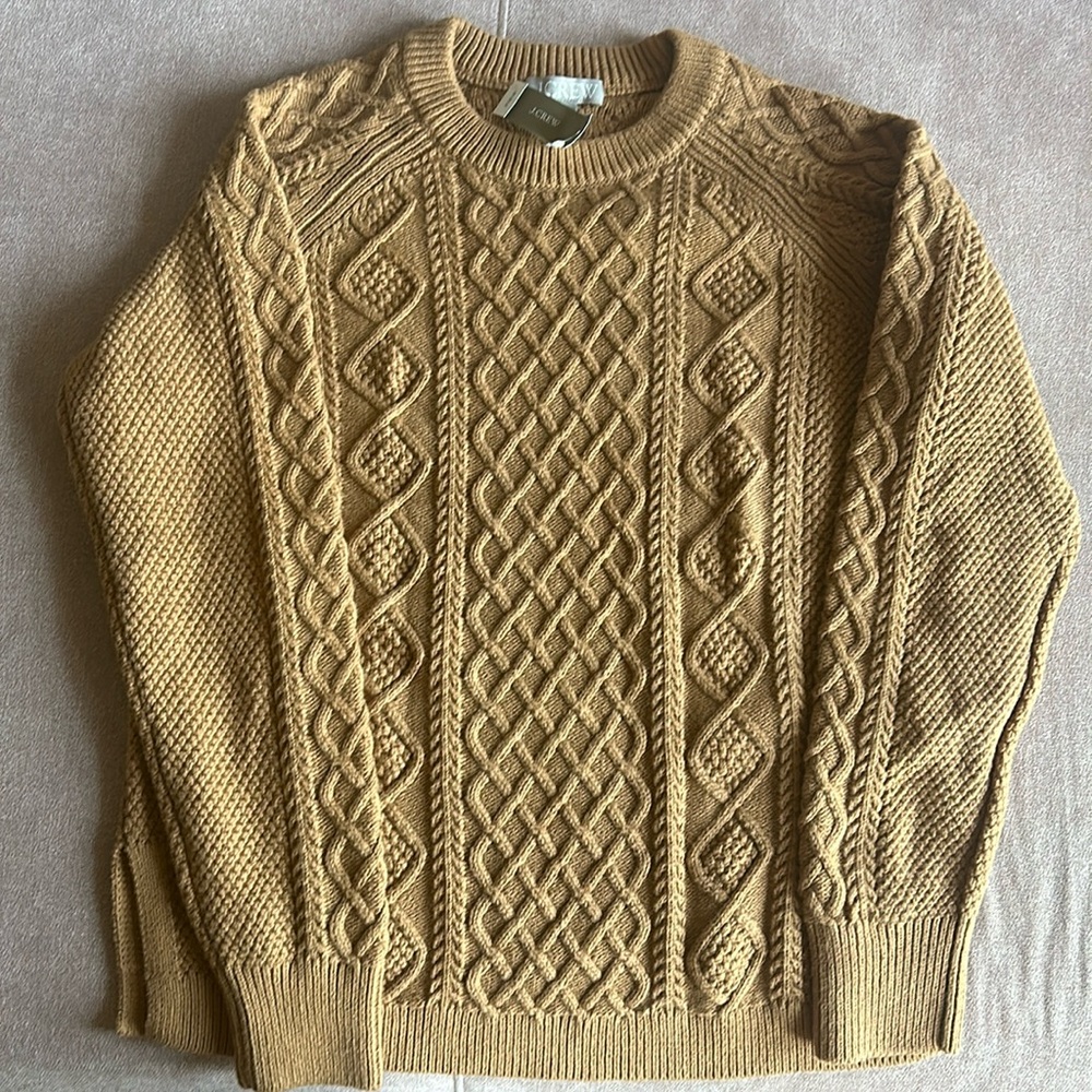 J Crew Cable Knit Sweater